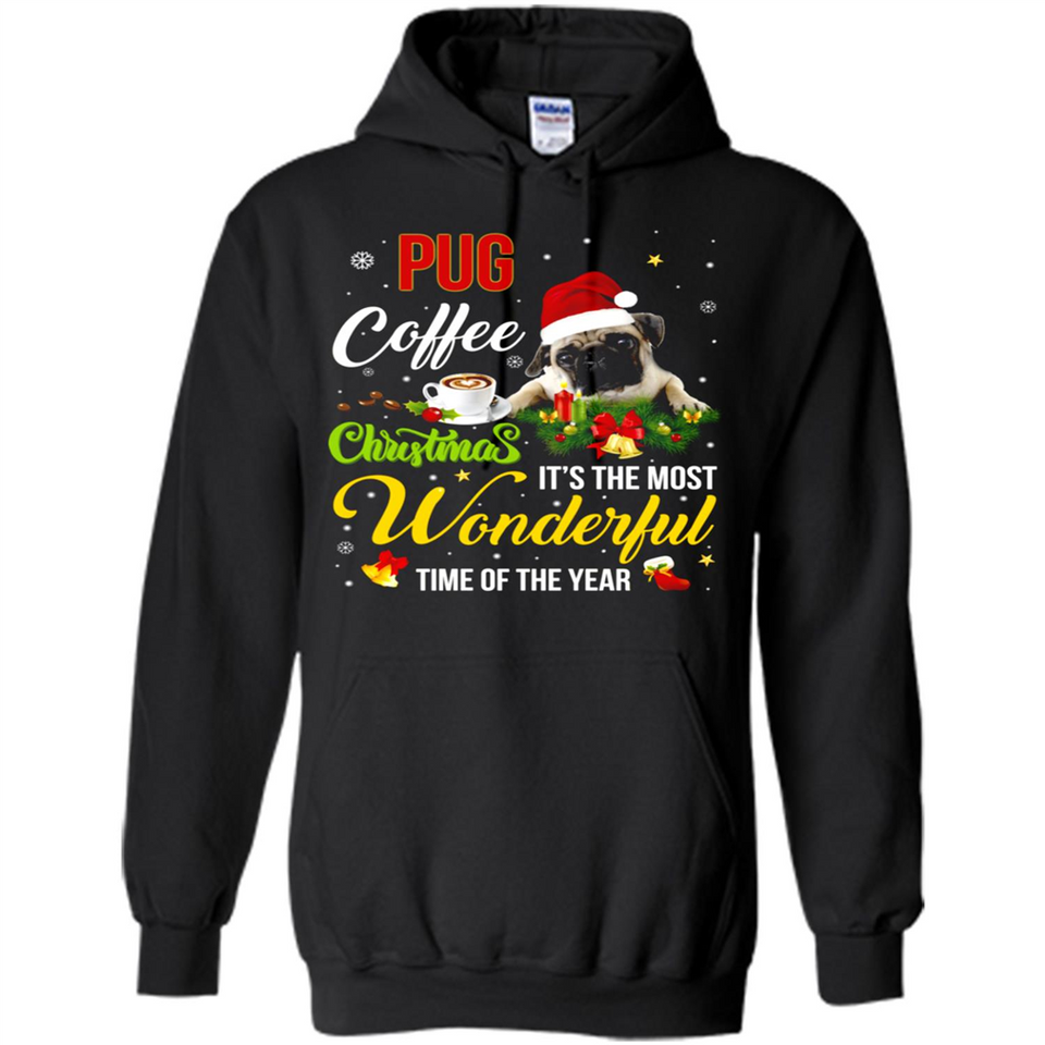 Pug Coffee Wonderful Christmas