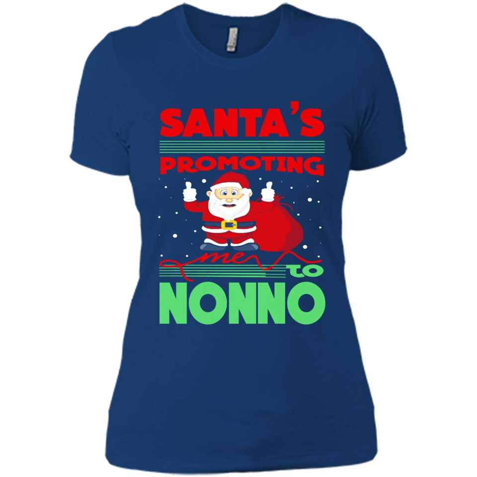 Santa's Promoting Me To Nonno - Ladies' Boyfriend T-Shirt
