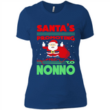 Santa's Promoting Me To Nonno - Ladies' Boyfriend T-Shirt
