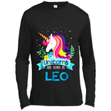 Unicorns are born in Leo Birthday Rainbow Gift Ladies Custom