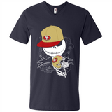 Jack Skellington The Nightmare Before Christmas-49ers Football - Men's V-Neck