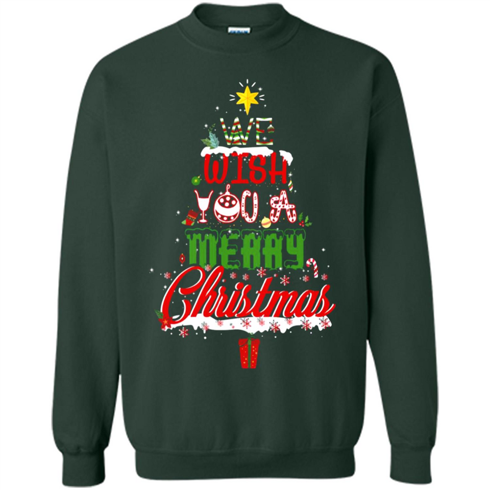 We Wish You A Merry Christmas Funny Pine Gift Sleeve - Sweatshirt