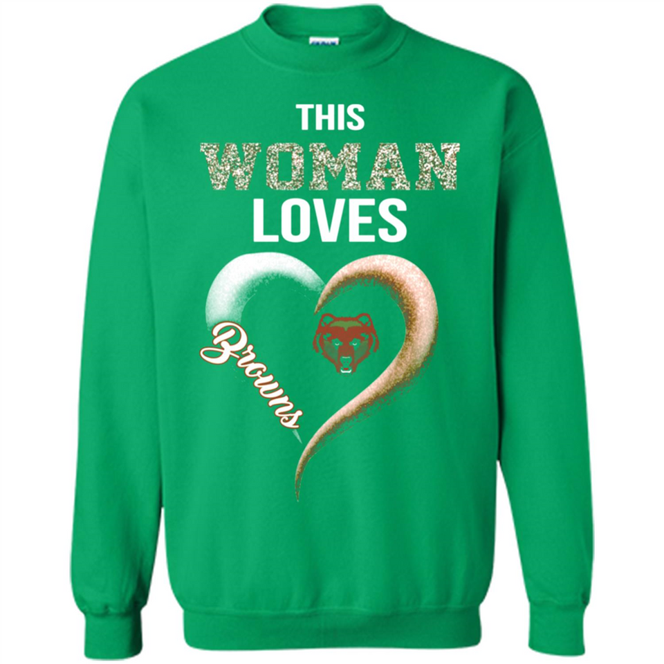 This Woman love Browns NFL football team - Sweatshirt