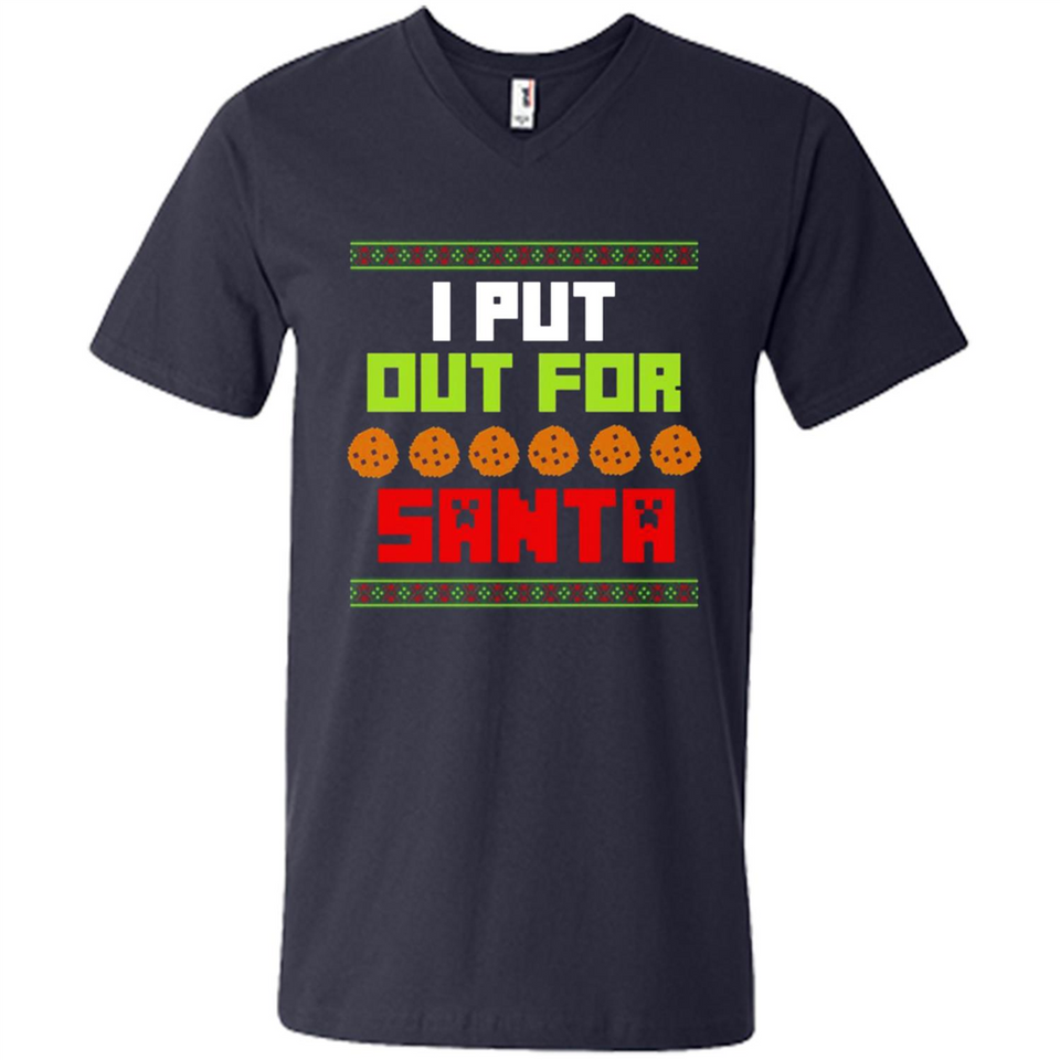 Cookies Out For Santa Christmas - Men's V-Neck