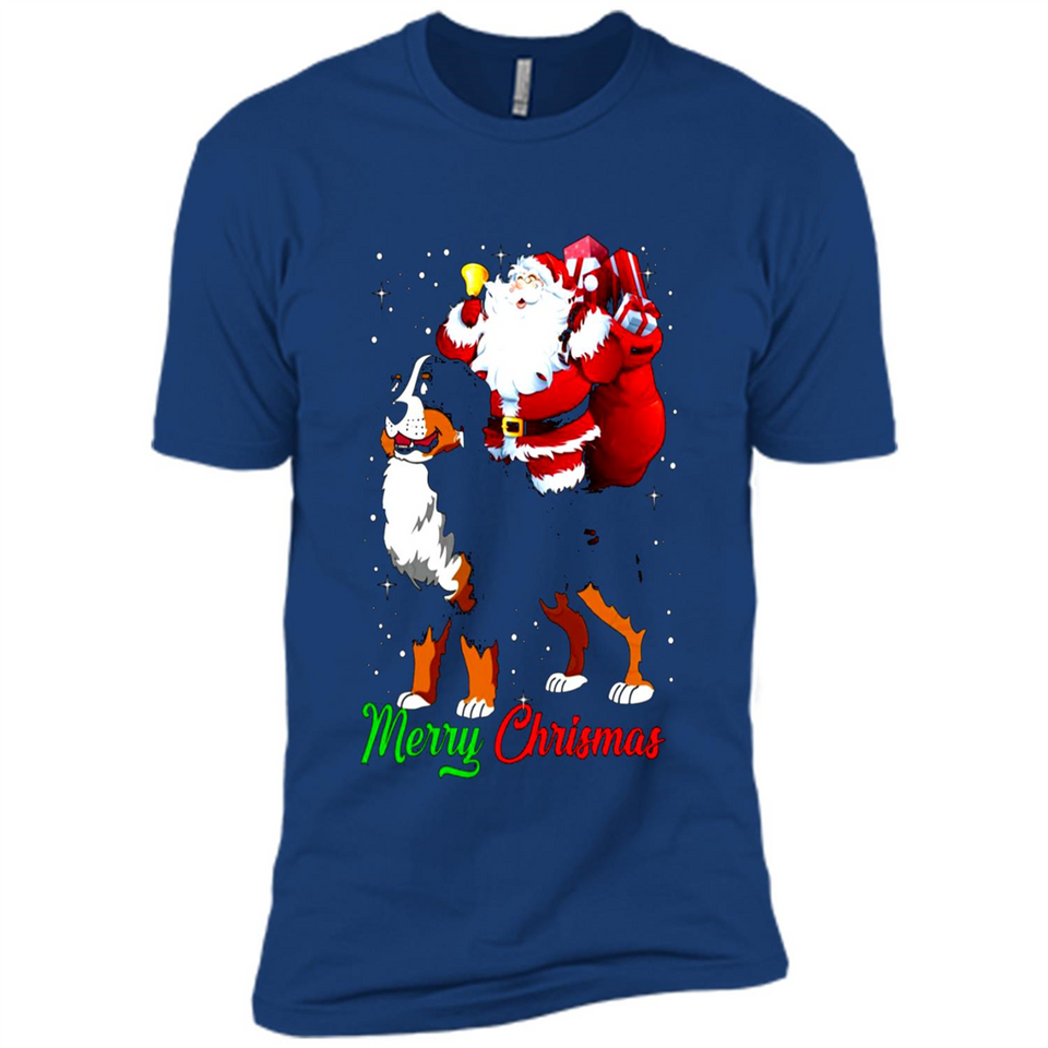 Merry Christmas Santa Claus With Big Dog sweater PINGPONG