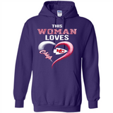 This Woman love Chiefs NFL football team - Hoodie