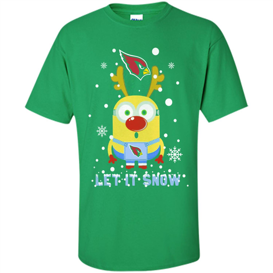 Minion Arizona Cardinals Ugly Christmas Sweater Let it Snow - Shirt