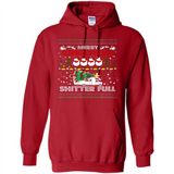 Merry Christmas Shitter Full Christmas Tree Snowman Sweater PINGPONG - Hoodie