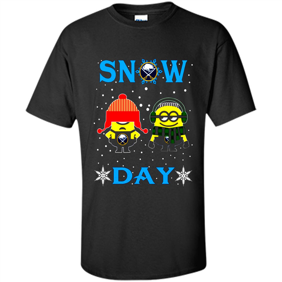 Snow Day Shirt For Buffalo Sabres Vs Minion Fans pingpong