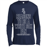 Reasons to be a Chicago White Sox Fan Complete List on Back - Canvas Long Sleeve T-Shirt