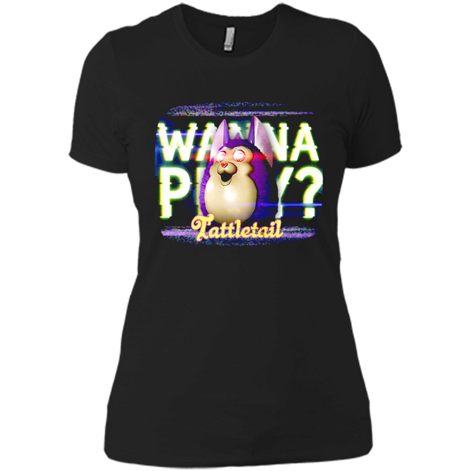 Wanna Play Tattletail - Ladies' Boyfriend T-Shirt