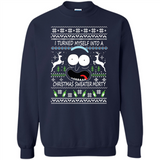 RICK AND MORTY-I TURNED MYSELF INTO A CHRISTMAS SWEATER MORTY UGLY XMAS SWEATER
