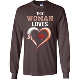 This Woman love Browns NFL football team - Long Sleeve T-Shirt