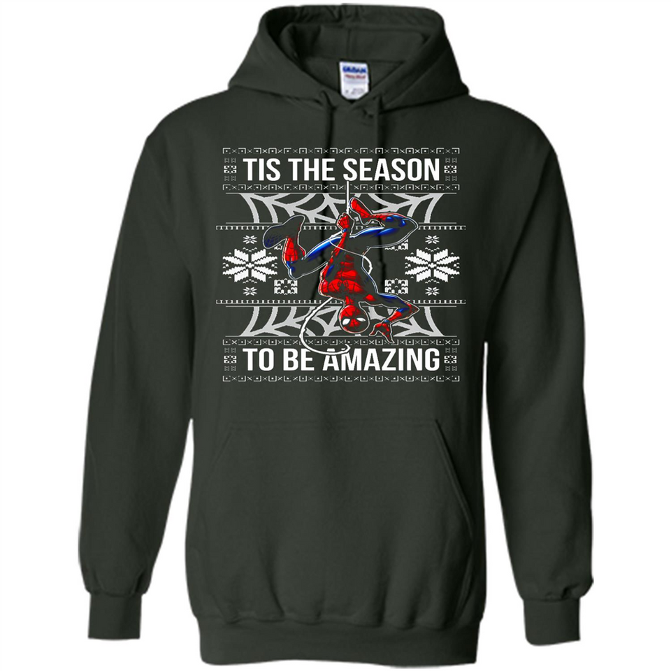 Marvel Spider Man Tis The Season To Be Amazing Ugly Christmas Mug PINGPONG - Hoodie