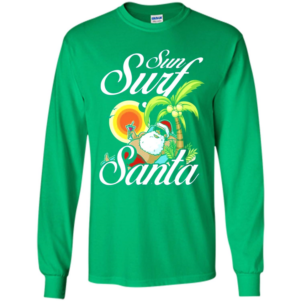 Sun Surf Santa - Long Sleeve T-Shirt