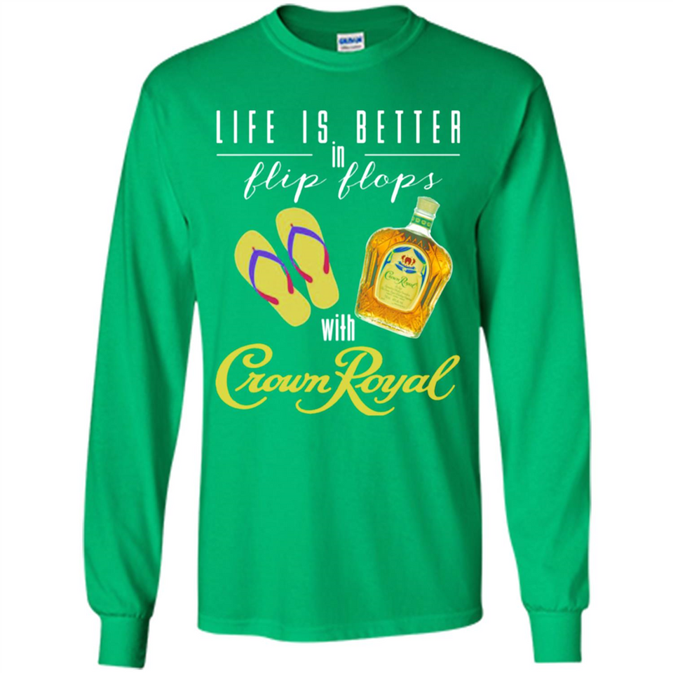 LIFE IS BETTER IN FLIP FLOPS WITH CROWN ROYAL