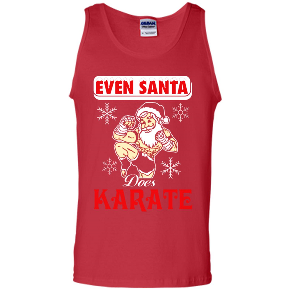 Even Santa Does Karate - Funny Karate - Tank Top