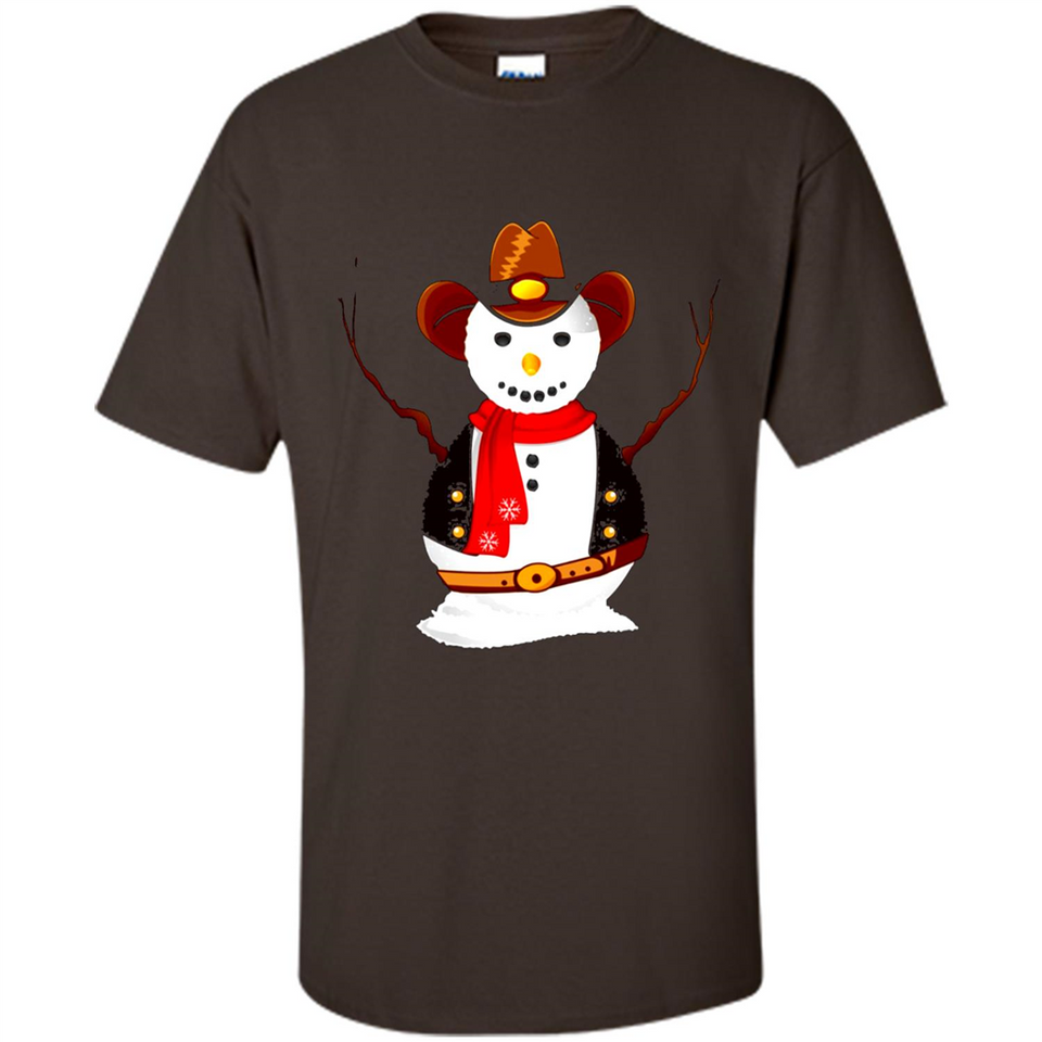 Snowman Cowboy Merry Christmas Xmas