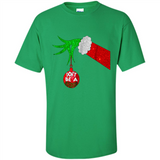 GRINCH HAND HOLDING CHRISTMAS ORNAMENT - DON'T BE A GRINCH PINGPONG