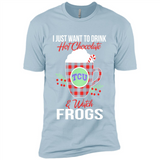 I Just Want To Drink Hot Chocolate & Watch TCU Horned Frogs Ugly Christmas Sweater PINGPONG