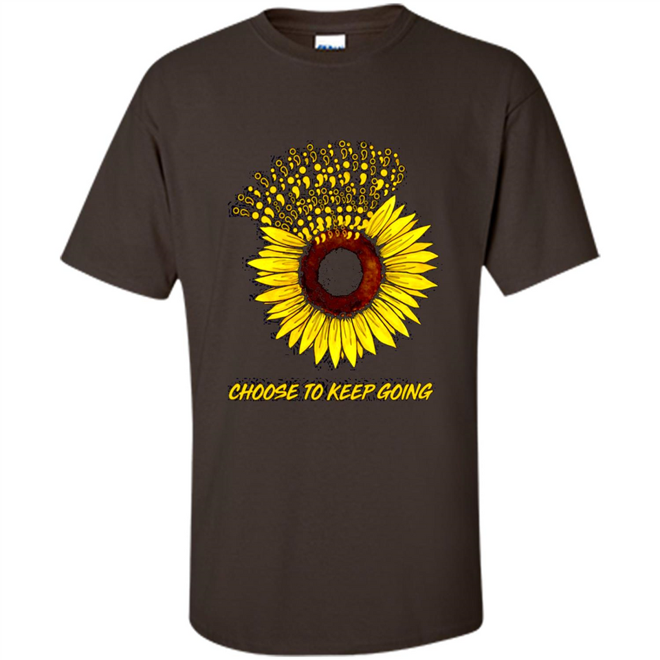 Semicolon Sunflower choose to keep going PINGPONG