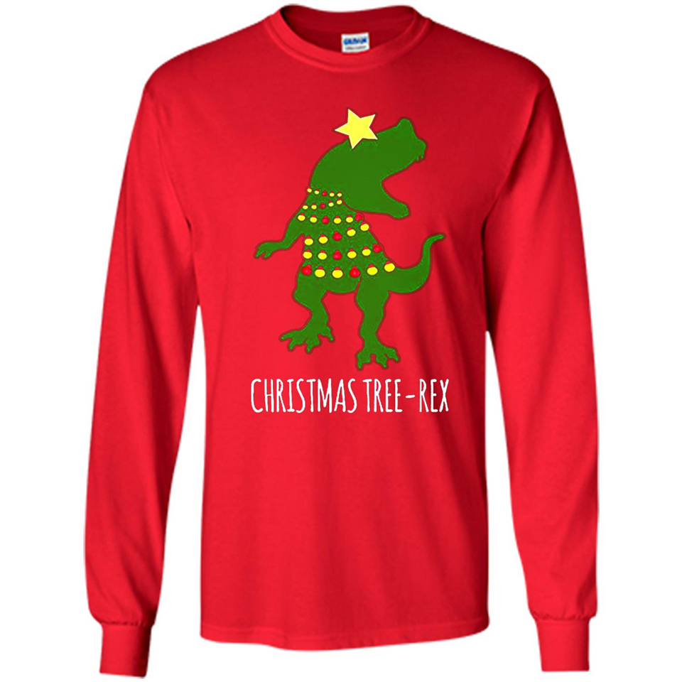 Christmas Tree Rex - Long Sleeve T-Shirt