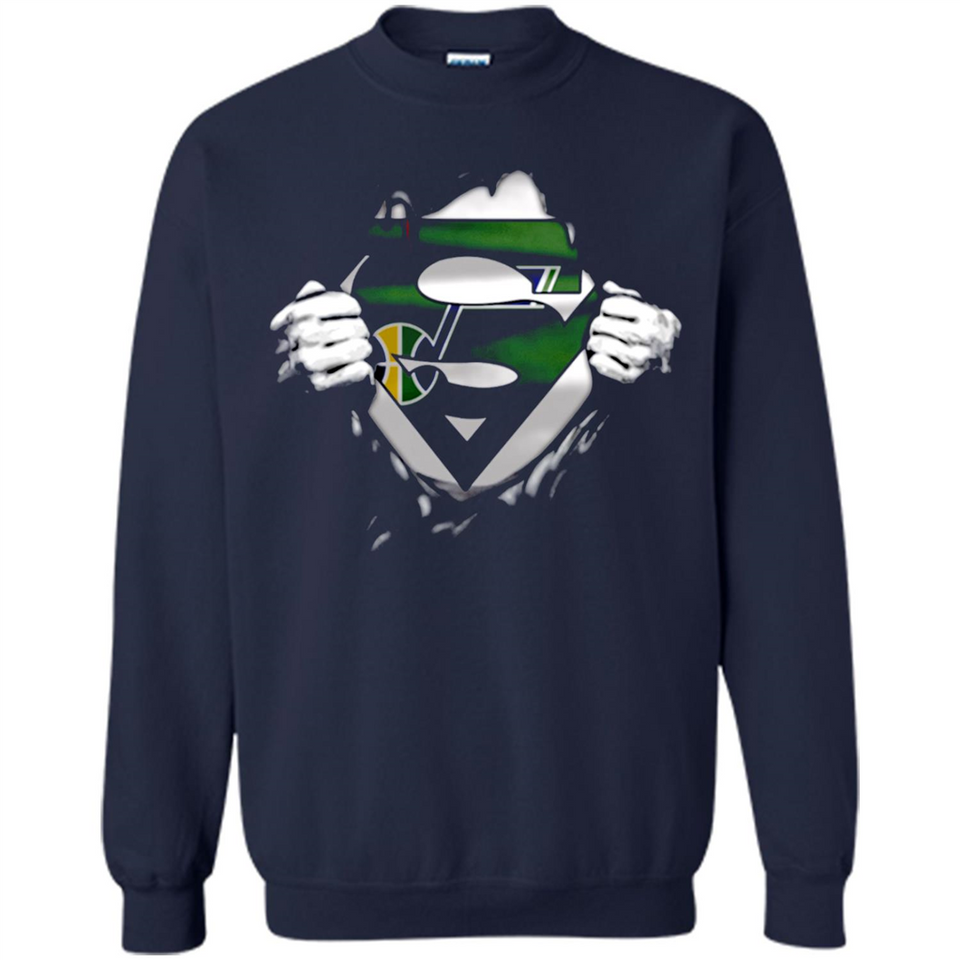 Utah Jazz And Superman Fans - Sweatshirt