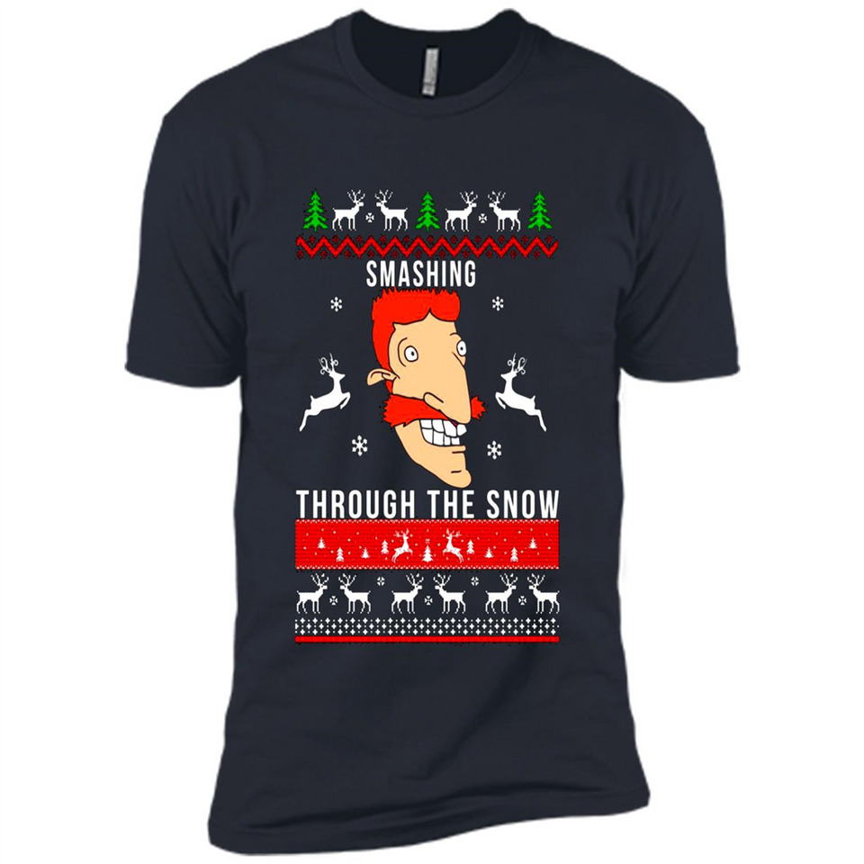 Nigel Thornberry Smashing through the snow Christmas sweatshirt PINGPONG