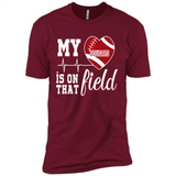 Washington State Cougars Football My Heart is on that Field - Premium Short Sleeve T-Shirt