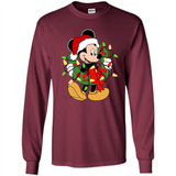 Disney Mickey Mouse Christmas Lights Sweatshirt - Long Sleeve T-Shirt