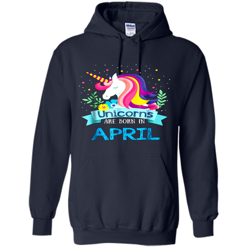 Unicorns are born in April Birthday Rainbow Gift Custom Ultra Cotton