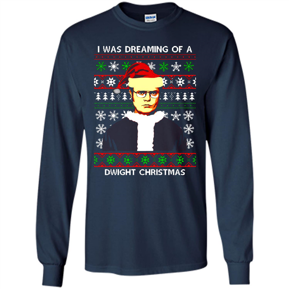 I'm dreaming of a Dwight Christmas sweatshirt - Long Sleeve T-Shirt