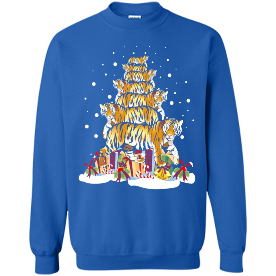 Tiger Christmas Tree Funny Merry Christmas - Sweatshirt