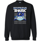 Police boyfriend Shark Blue Line Tee