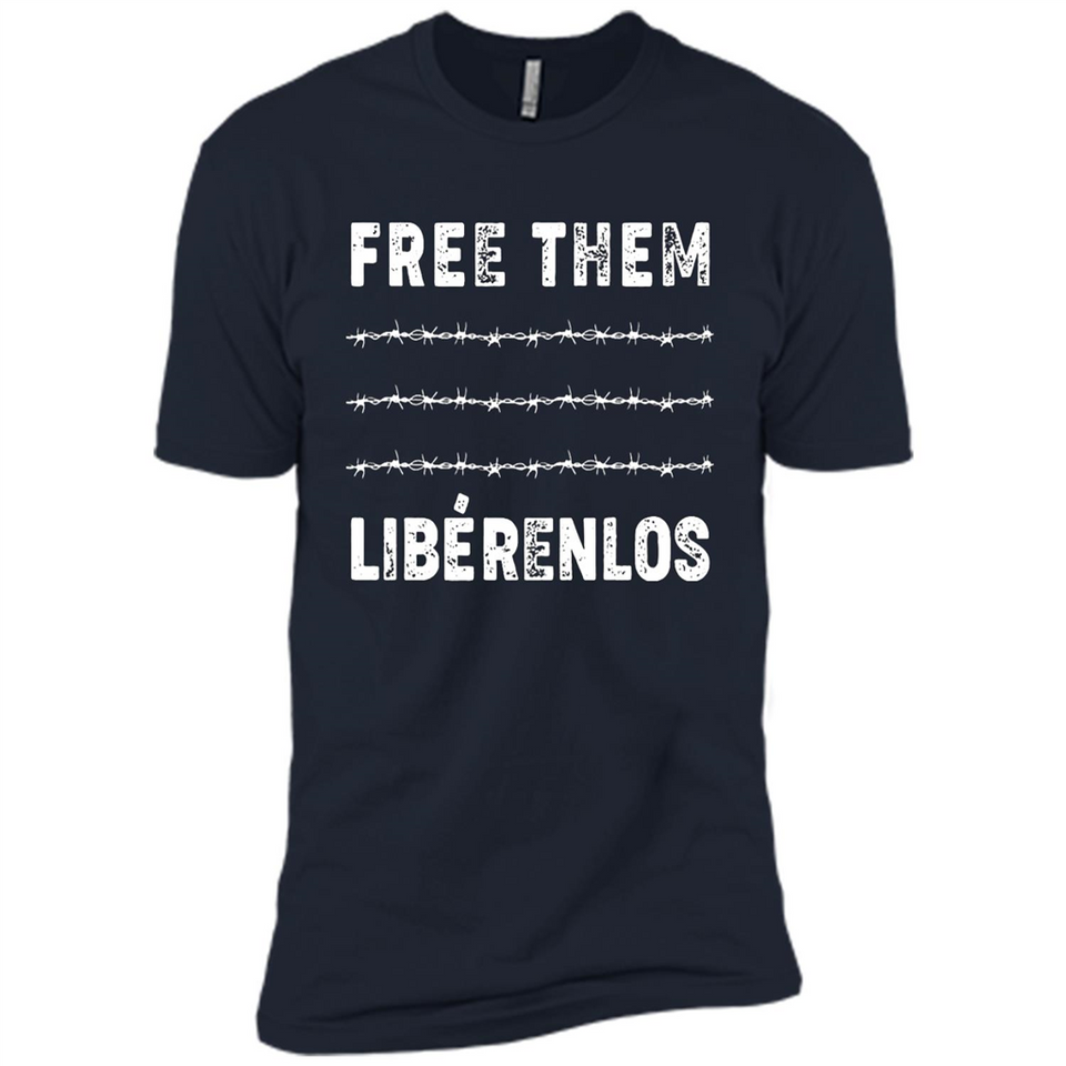 Peaceful Communities- Free Them Liberenlos Shirt PINGPONG - Premium Short Sleeve T-Shirt