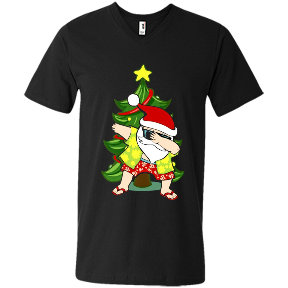 Dabbing Santa Christmas In July - Men's V-Neck