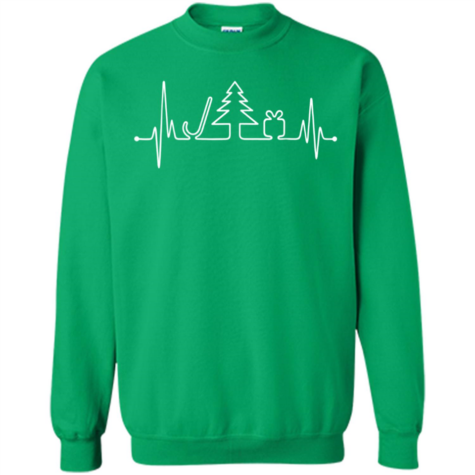Heartbeat Christmas Tree T-shirt Funny Xmas Costume