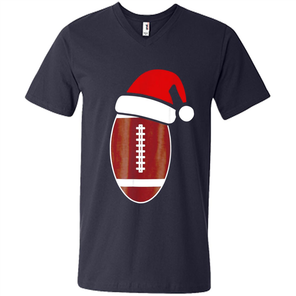 Christmas Football Shirt - Football Santa Hat Christmas
