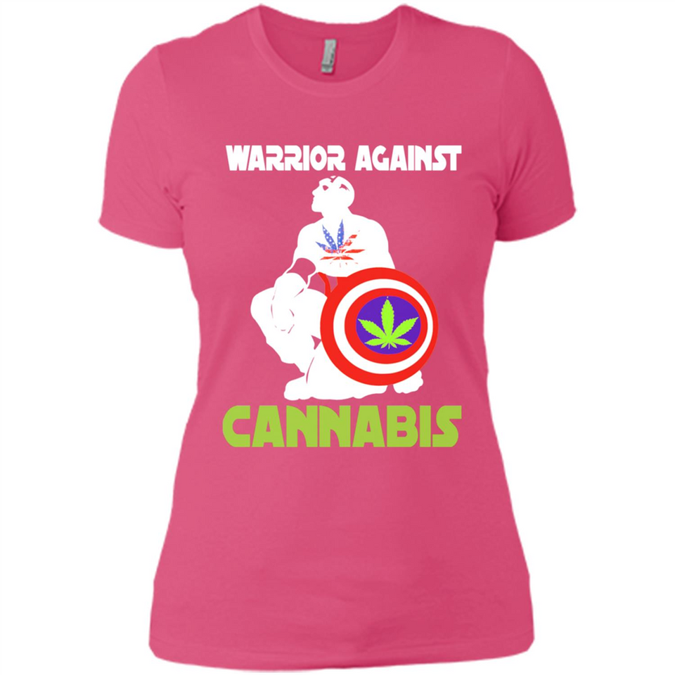 warrior against cannabis - Ladies' Boyfriend T-Shirt