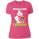 warrior against cannabis - Ladies' Boyfriend T-Shirt