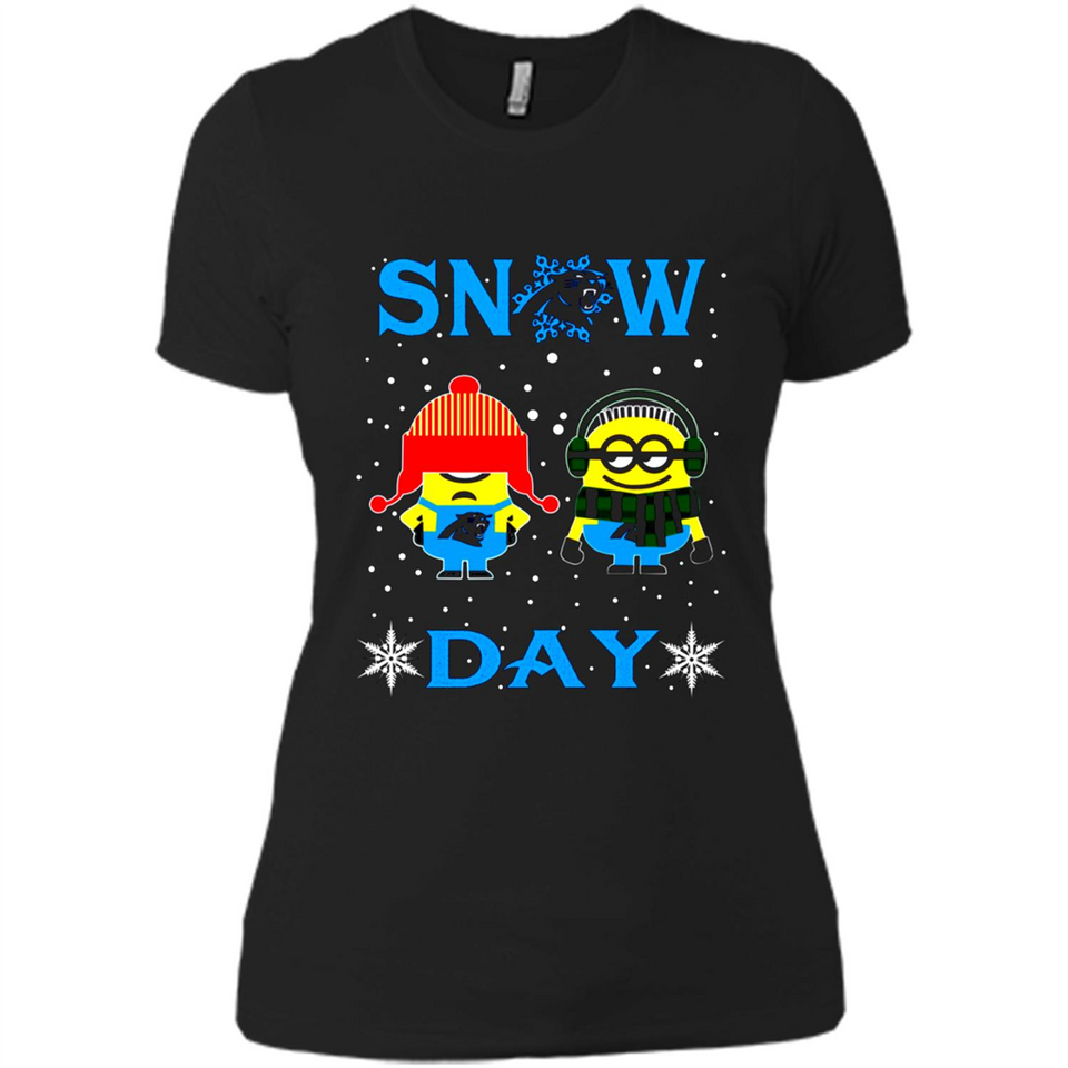 Snow Day Shirt For Carolina Panthers Vs Minion Fans pingpong