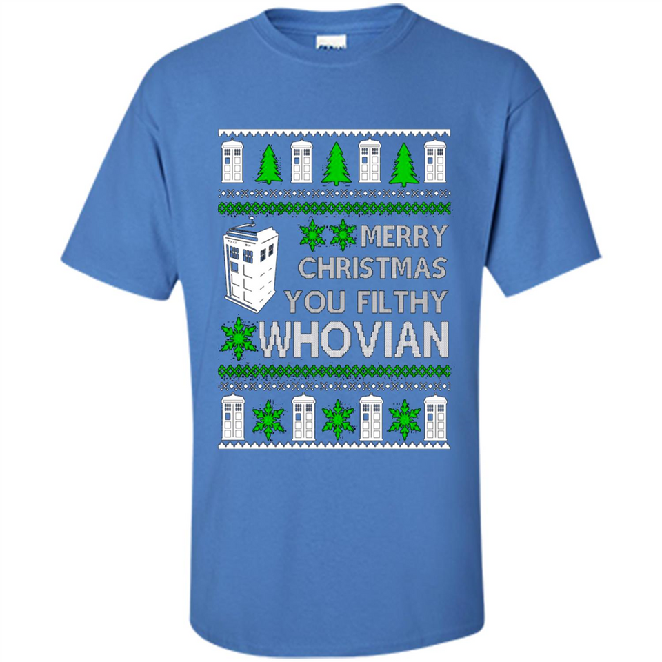Merry Christmas You Filthy Whovian ugly sweater PINGPONG