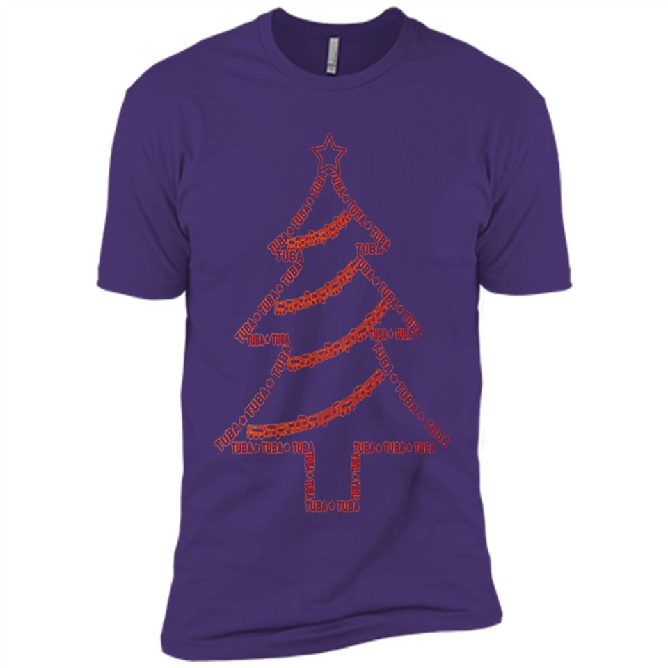 Tuba Text Christmas Tree Musical Instrument Holiday Shirt