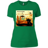 Paradise California Camp Fire Youth T-Shirt PINGPONG - Ladies' Boyfriend T-Shirt