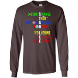 RIP Stan Lee Doctor Strange Thor Caption America Iron Man Shirt PINGPONG - Long Sleeve T-Shirt