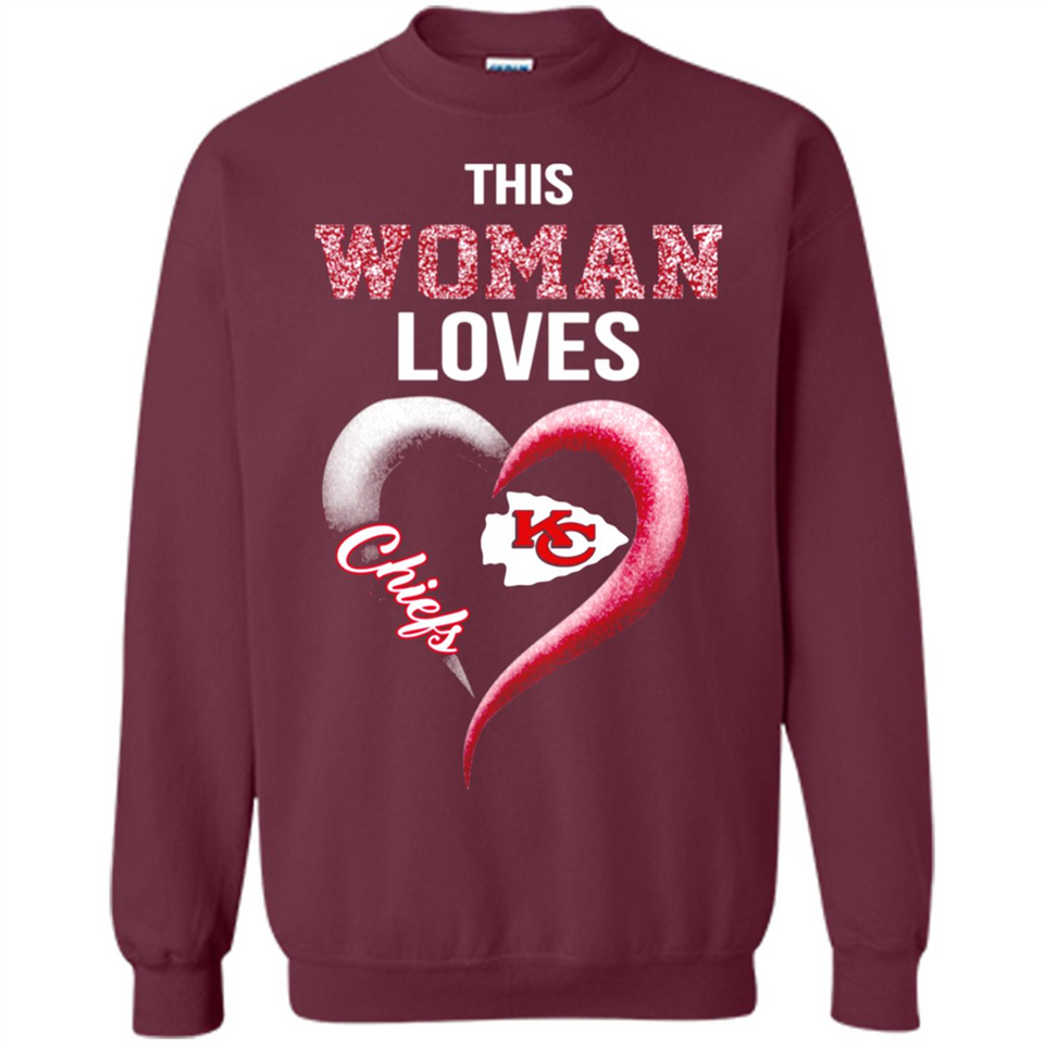 This Woman love Chiefs NFL football team - Sweatshirt