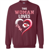 This Woman love Chiefs NFL football team - Sweatshirt
