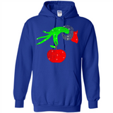 Christmas The Grinch Hand Holding Apple Ornament sweater - Hoodie