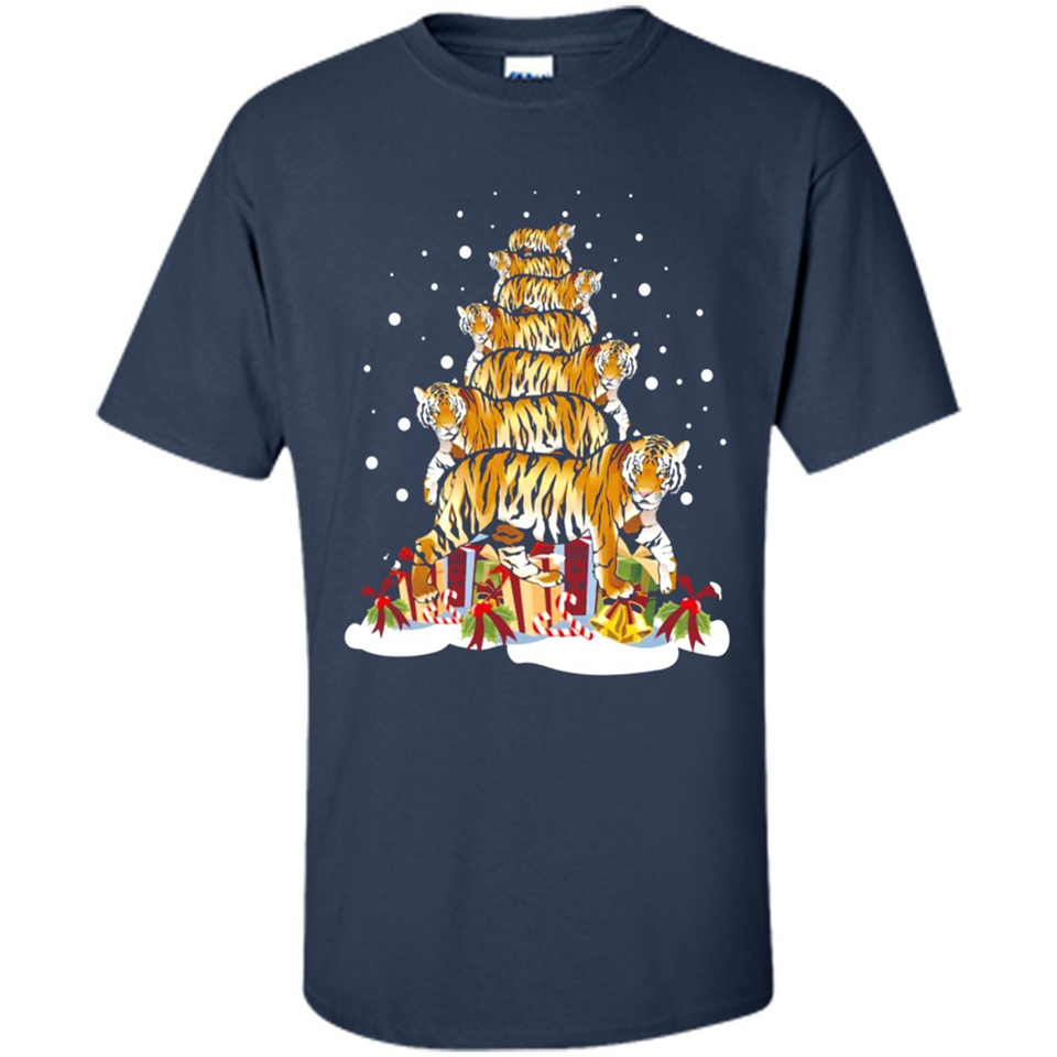 Tiger Christmas Tree Funny Merry Christmas - Shirt