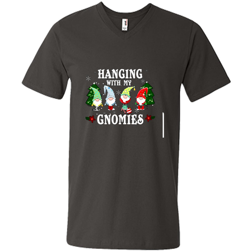 Christmas Garden Gnome Hanging With My Gnomies - Men's V-Neck